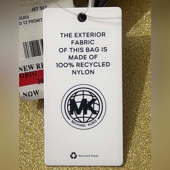 New Michael Kors Jet Set Small Pochette Nylon Crossbody - Picture 8 of 17